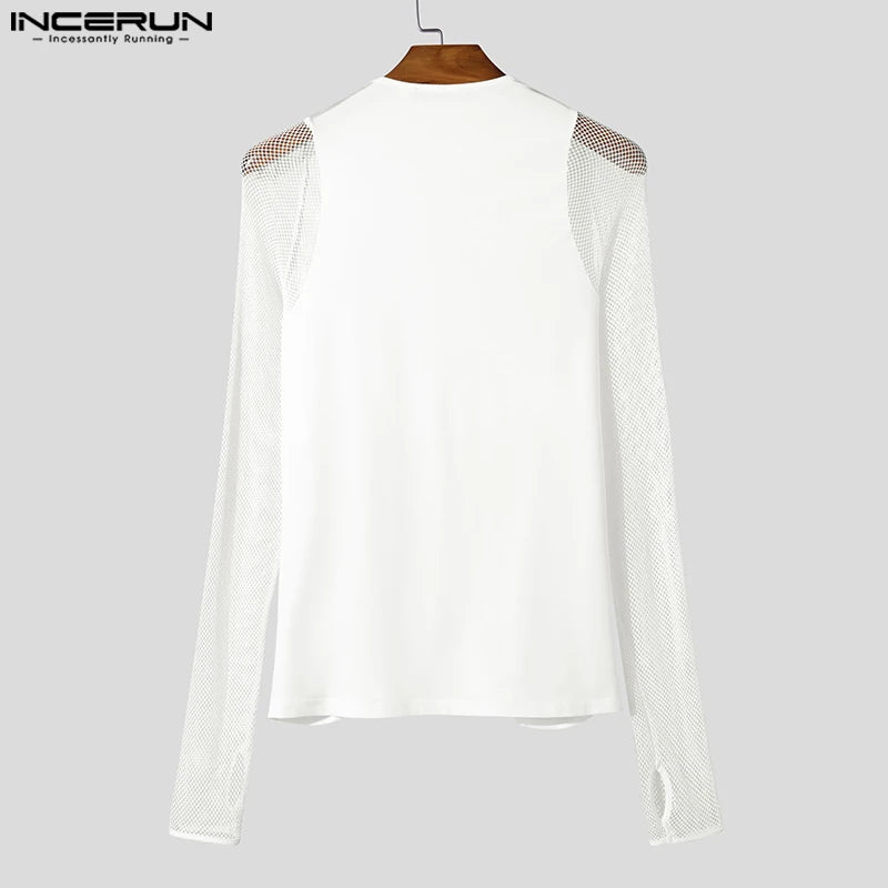 Maglietta Uomo Shirt T-Shirt Canottiera Camicia Maglia Sexy Body Trasparente Top