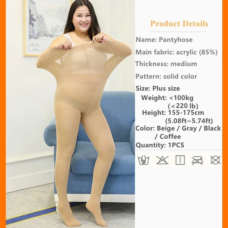 Plus Size Frauen Strumpfhosen übergroße Strumpfhosen xxxl Leggings