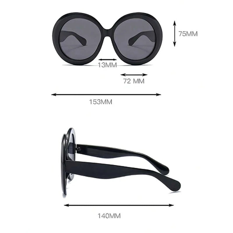 Occhiali da sole ovali oversize per donna e uomo Fotocromatici Polarizzati UV400