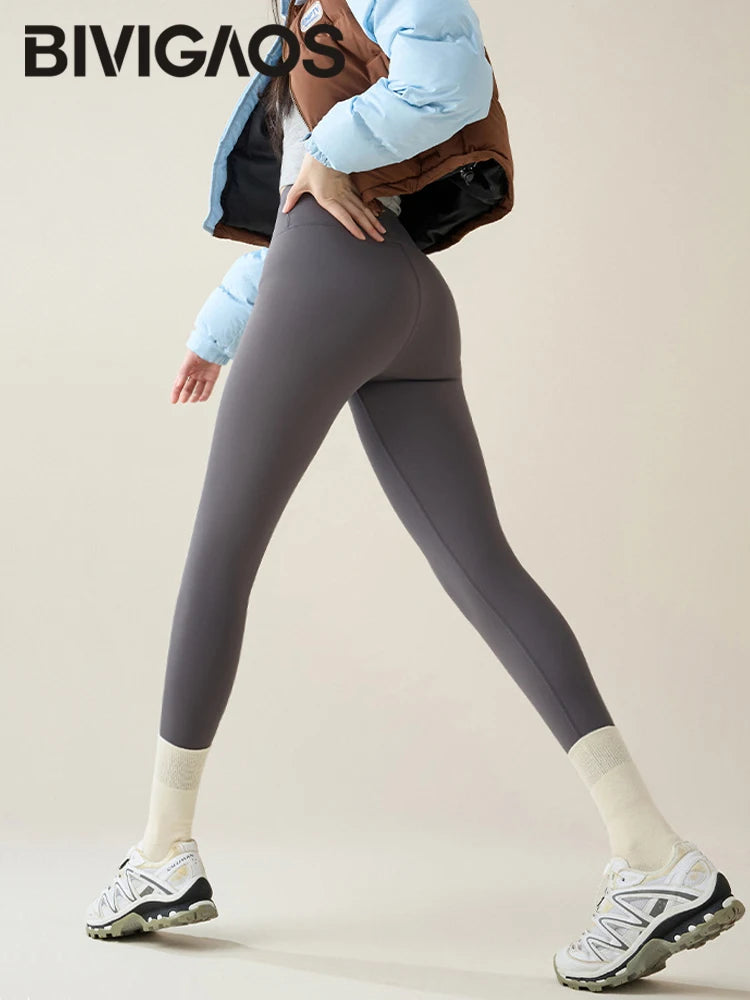 Frauen Hose Winter Warm Thermohose Innenfleece Blickdichte Strumpfhose Leggins