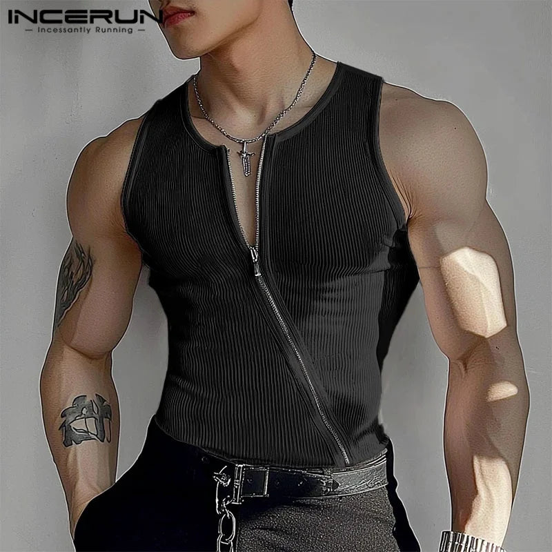 Herren Oberteil Ärmellos Tank Top Sexy Shirt Clubwear Muskel T-Shirt Unterhemd