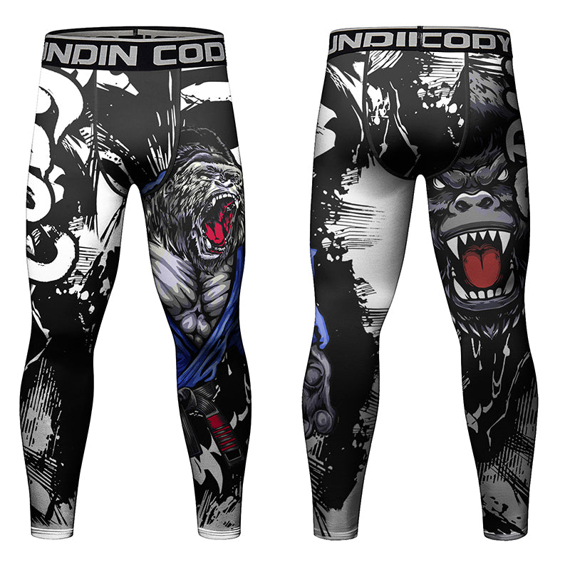 Herren Leggings Sporthose Jogginghose Trainingshose Lauf Hose Kompressionshose