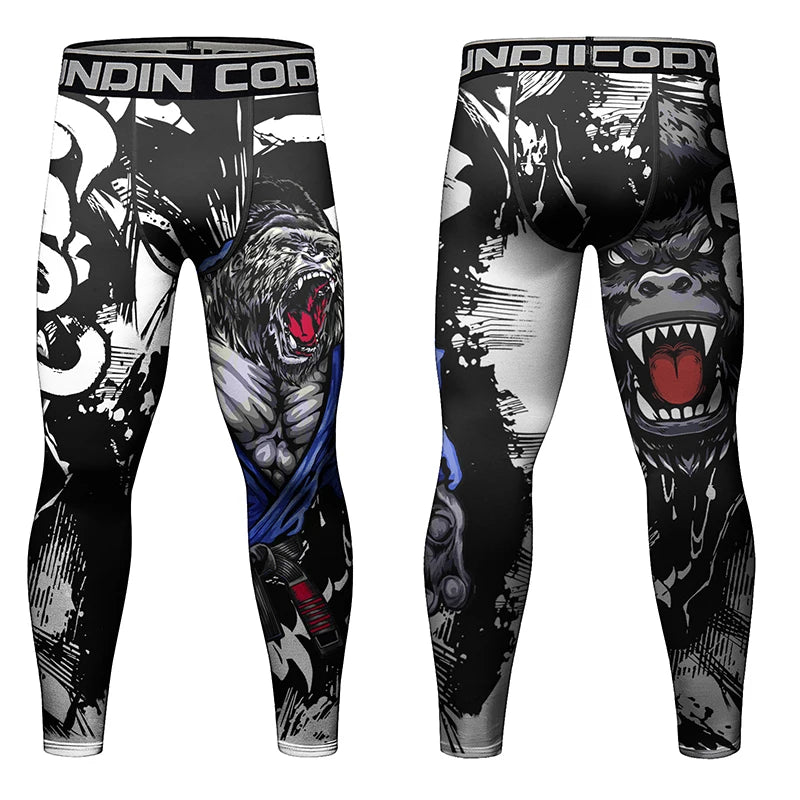 Herren Leggings Sporthose Jogginghose Trainingshose Lauf Hose Kompressionshose