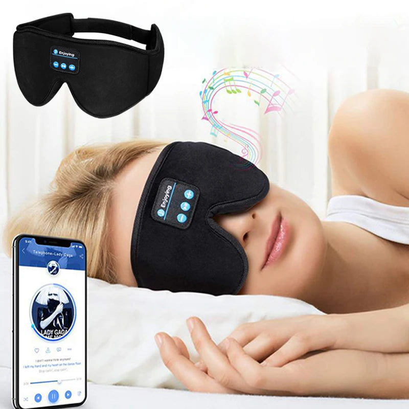 Schlafmaske Maske Augenbinde Augenmaske Nachtmaske 3D Schlafbrille mit Musik