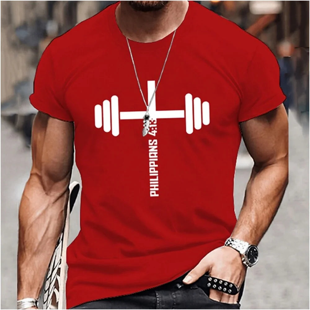GYM Shirt Sport T-Shirt No Pain No Gain Herren Fitness Sportswear Streetwear Top