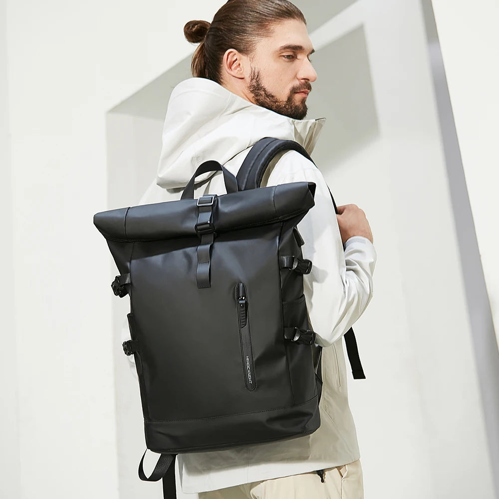 Kurierrucksack RollTop Rucksack Herren 36-55L wasserdicht Laptop Tasche Damen