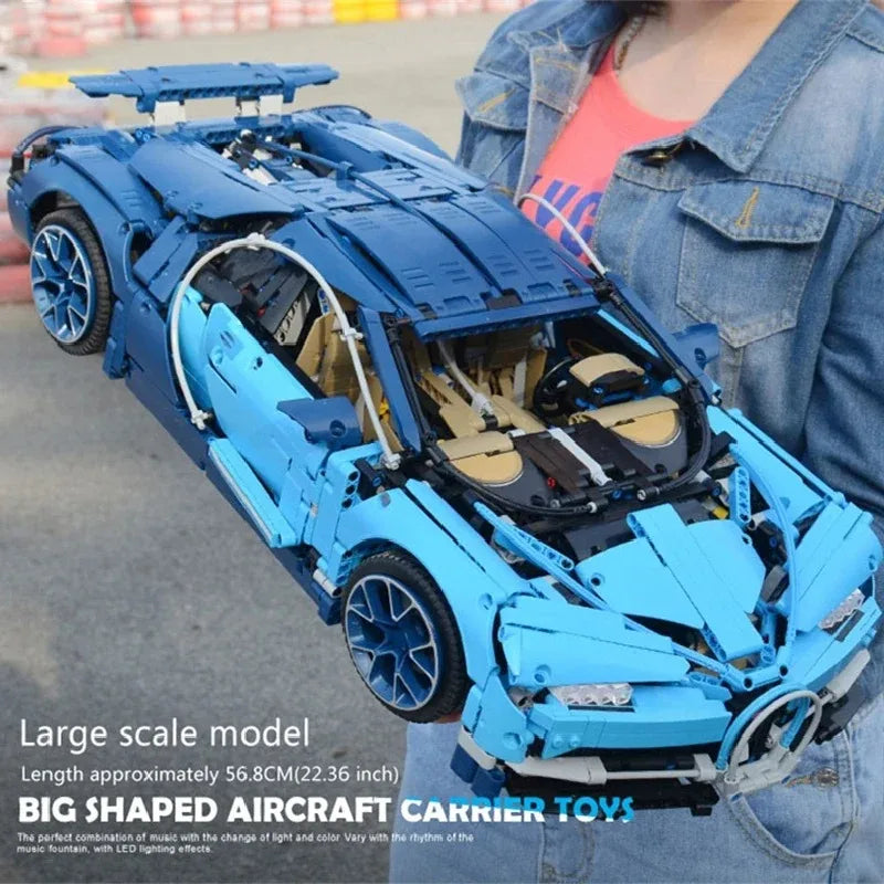 Technik Spielzeug Bugatti Modell Puzzle 2314 Teile 31CM Bausatz Kinder Geschenke