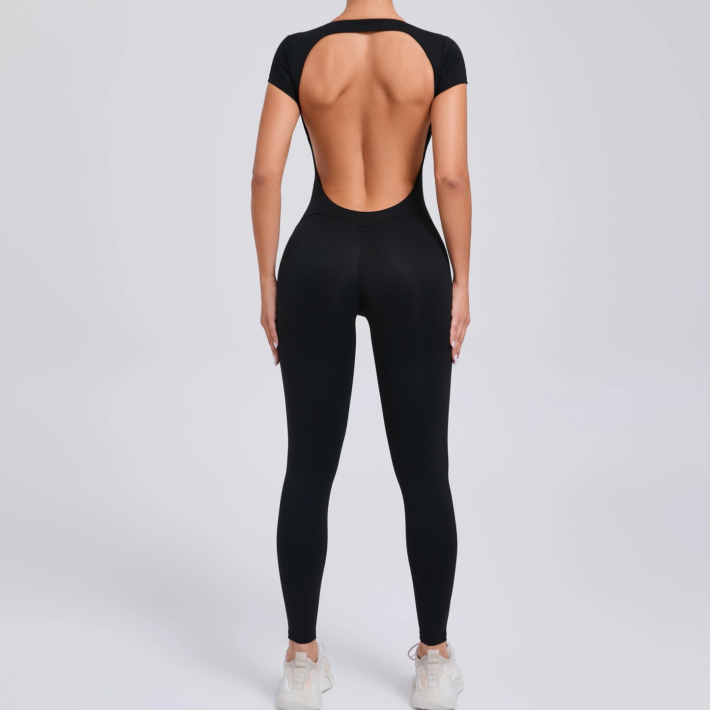Tuta intera Sportiva Donna Rompers Pantaloni Yoga Palestra Sexy Jumpsuit Tutina