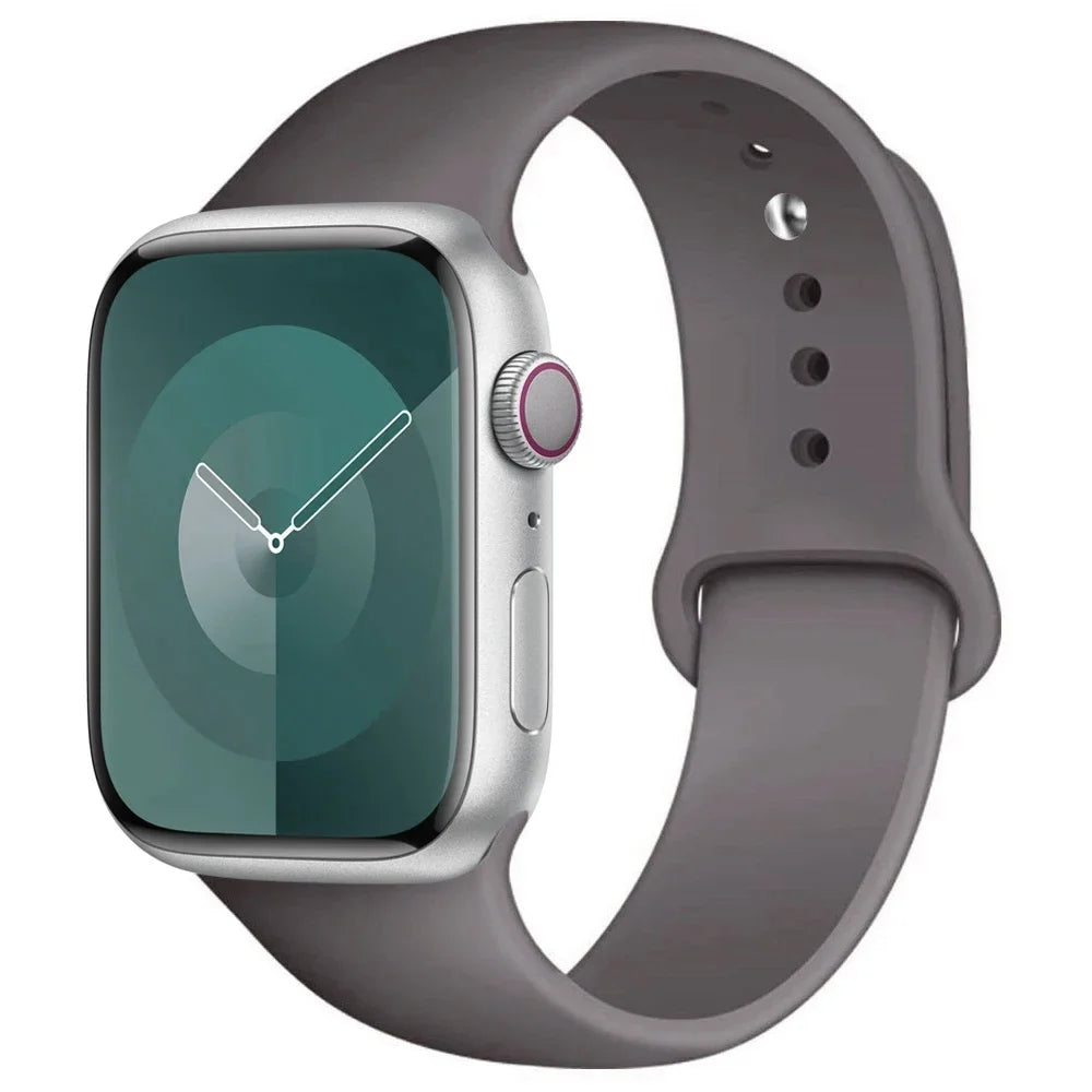Silikon Armband für Apple Watch Series 9 8 7 6 5 4 3 SE Ultra Sport Band iWatch