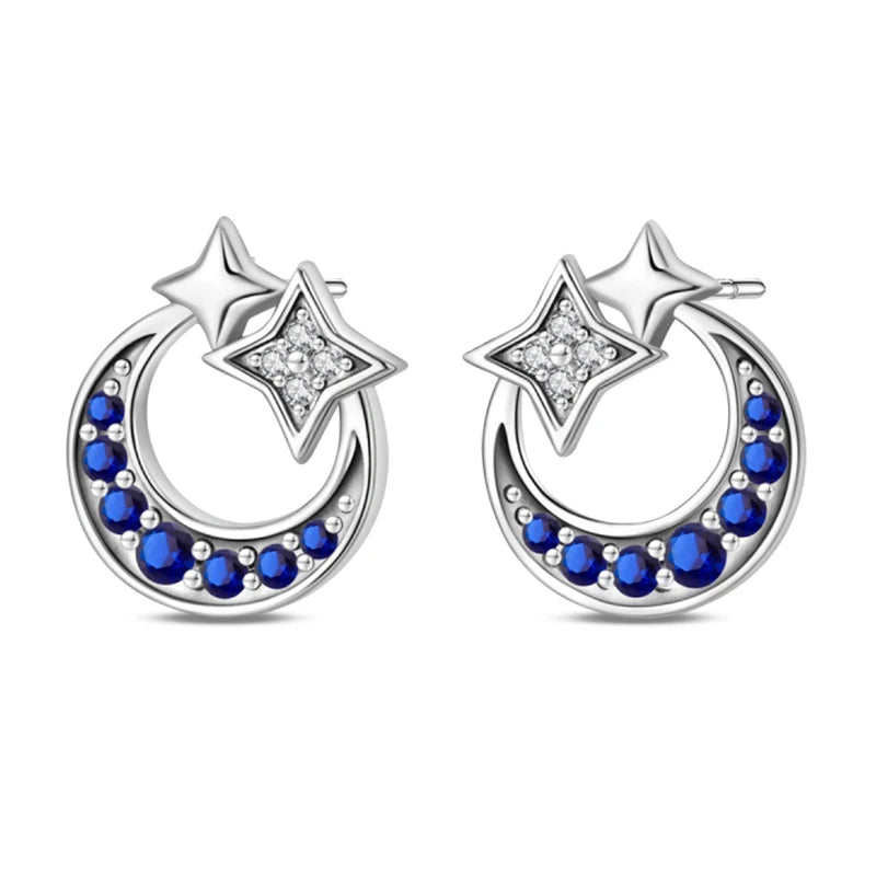 Creole Argento 925 Sterling Zirconi | Orecchini Eleganti Ipoallergenici Regalo