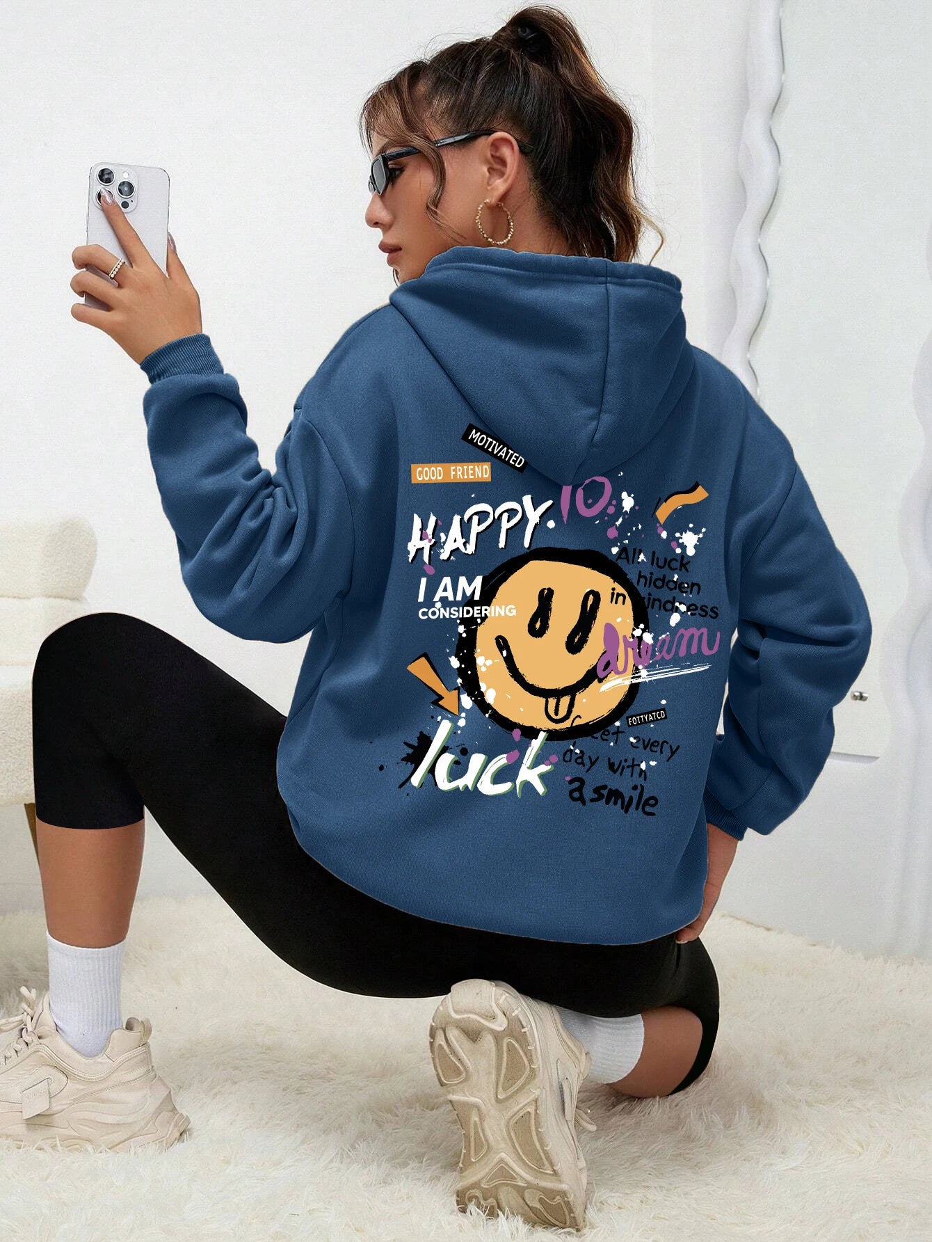 Teddybär Kapuzenpullover Sweatshirt Fleece Hoodie Pulli Damen Kapuzenpulli Shirt