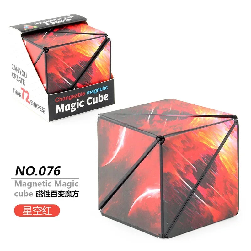 Zauberwürfel Anti Stress Spielzeug magnetischer 3D Drehwürfel Magischer Würfel