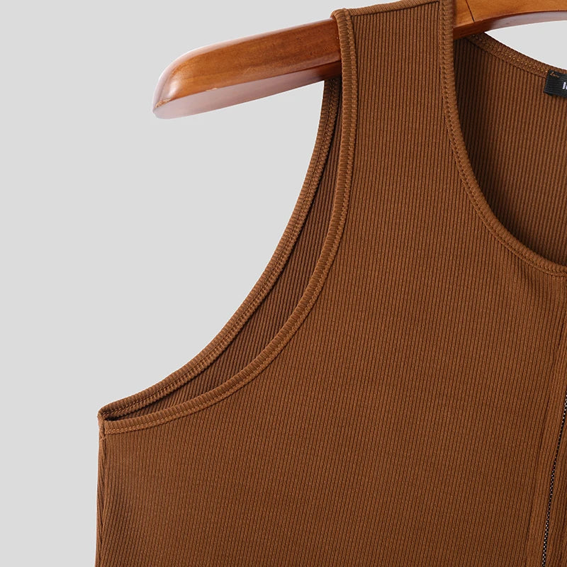 Herren Oberteil Ärmellos Tank Top Sexy Shirt Clubwear Muskel T-Shirt Unterhemd