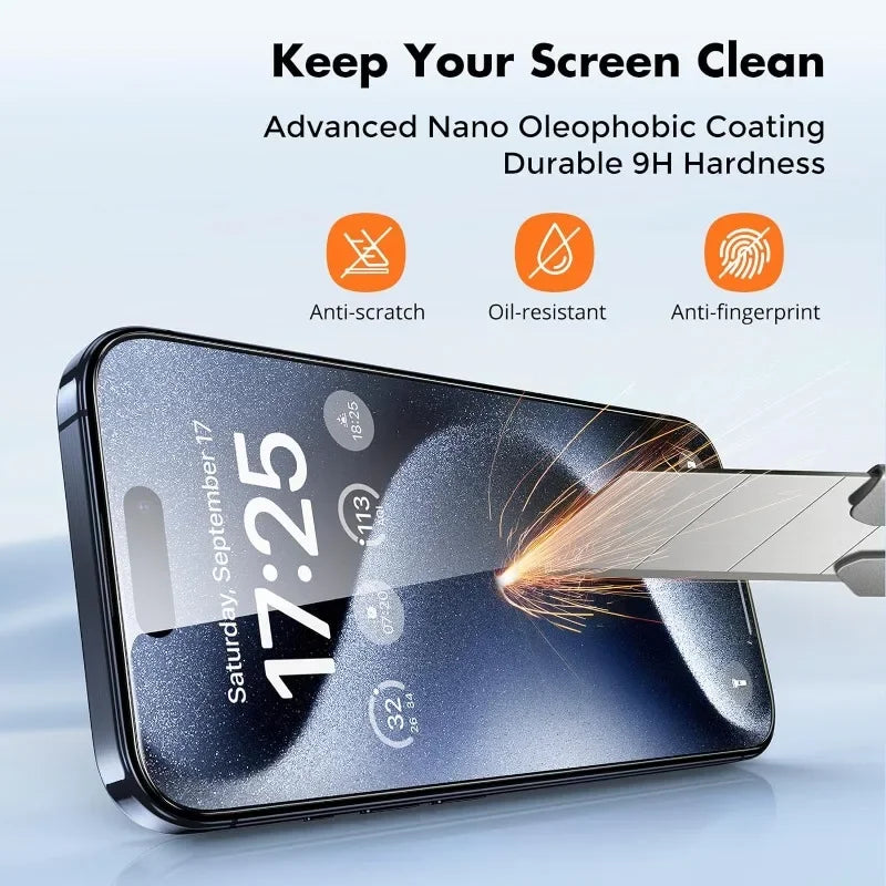 5x Panzerfolie Glas Schutz Folie Full Screen Schutz Für iPhone Displayschutz
