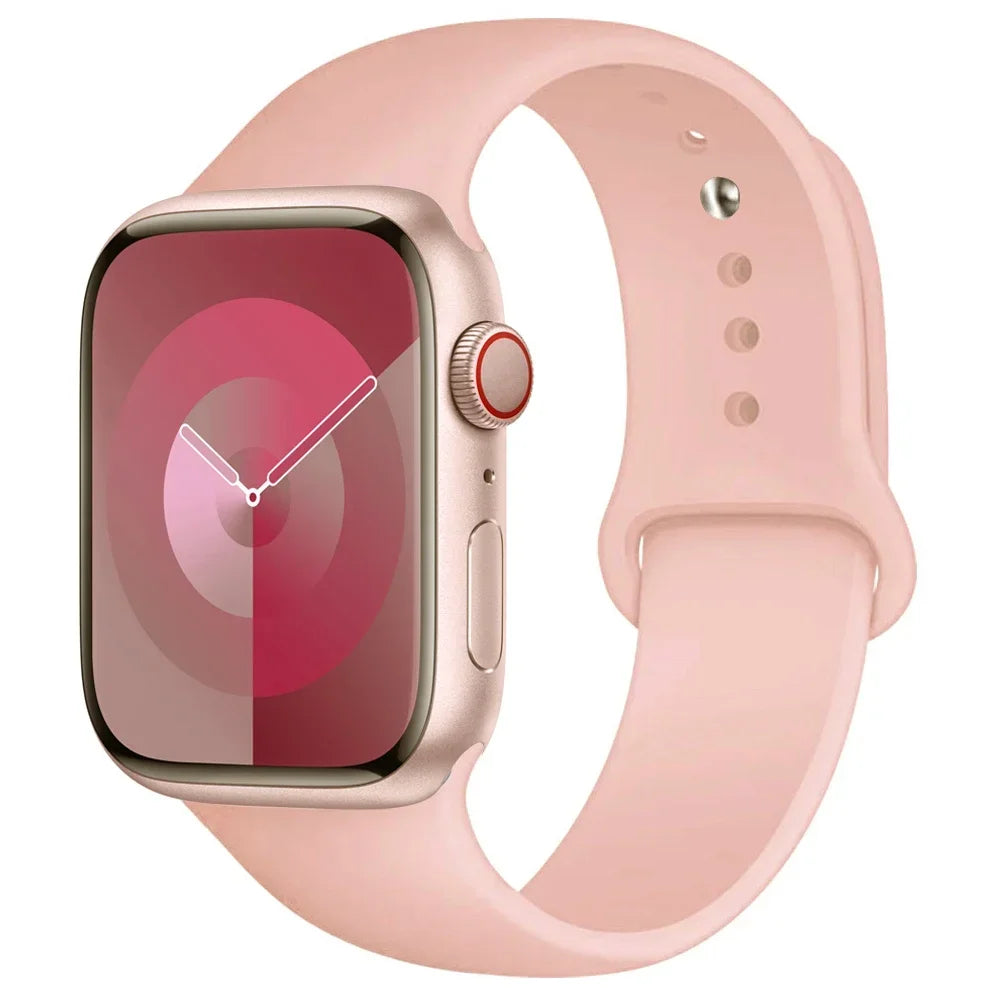 Silikon Armband für Apple Watch Series 9 8 7 6 5 4 3 SE Ultra Sport Band iWatch