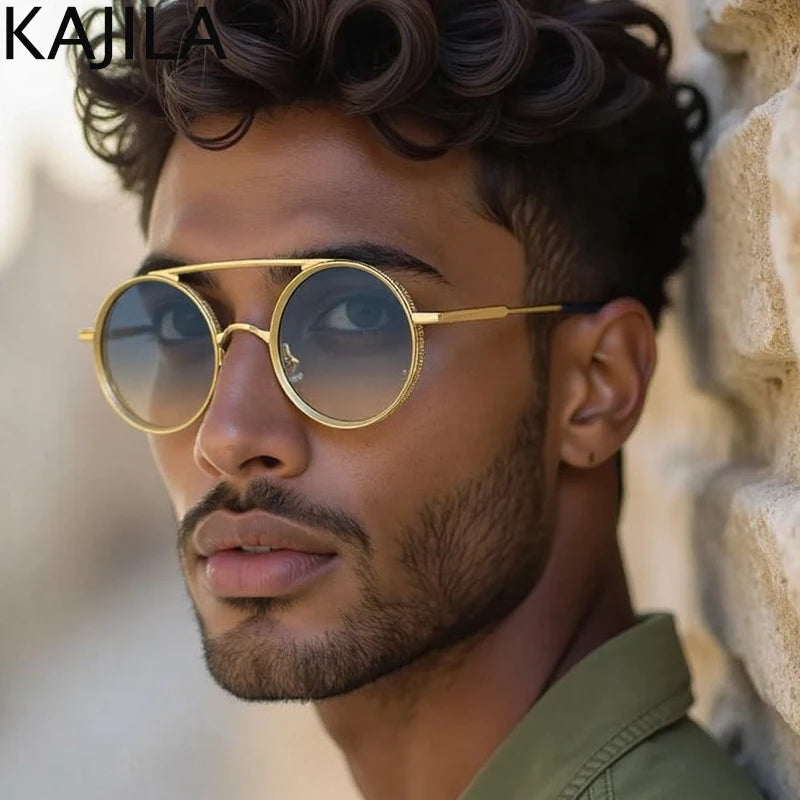 Damen Sonnenbrille Luxus Modische Herren Brille Vintage Pilotenbrille UV400