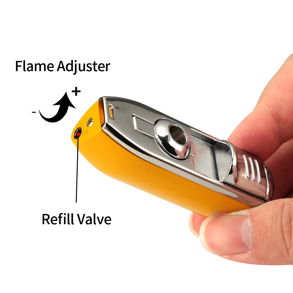 Geschenkset 3-Flammen Jet Zigarrenfeuerzeug Zigarrenschneider Feuerzeug Cutter