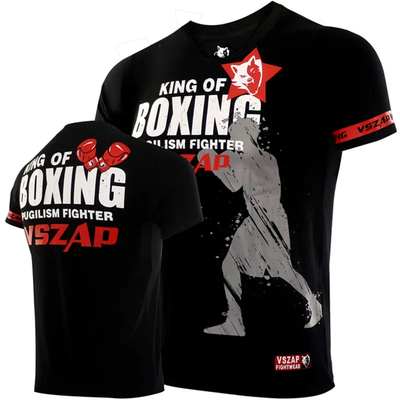 Herren Fashion Muay Thai 3D T-Shirt Rundhals Unisex Sommer Streetwear