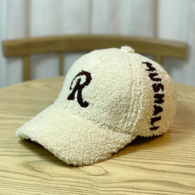 Warme Baseball Cap Damen Wintermütze Teddy Mütze Kappe Hut Unisex Basecap Cappy