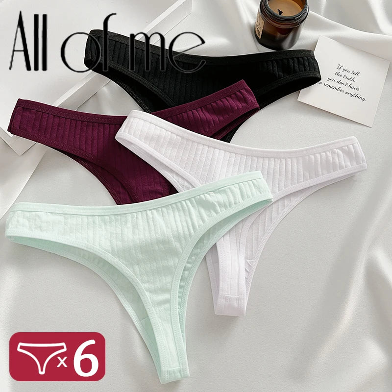 6Stk Damen Tanga String Höschen Sexy Schlüpfer Slip Dessous Unterwäsche Panties