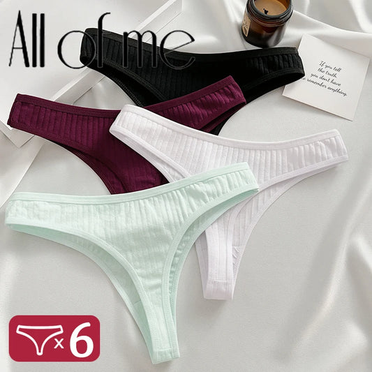 6Stk Damen Tanga String Höschen Sexy Schlüpfer Slip Dessous Unterwäsche Panties