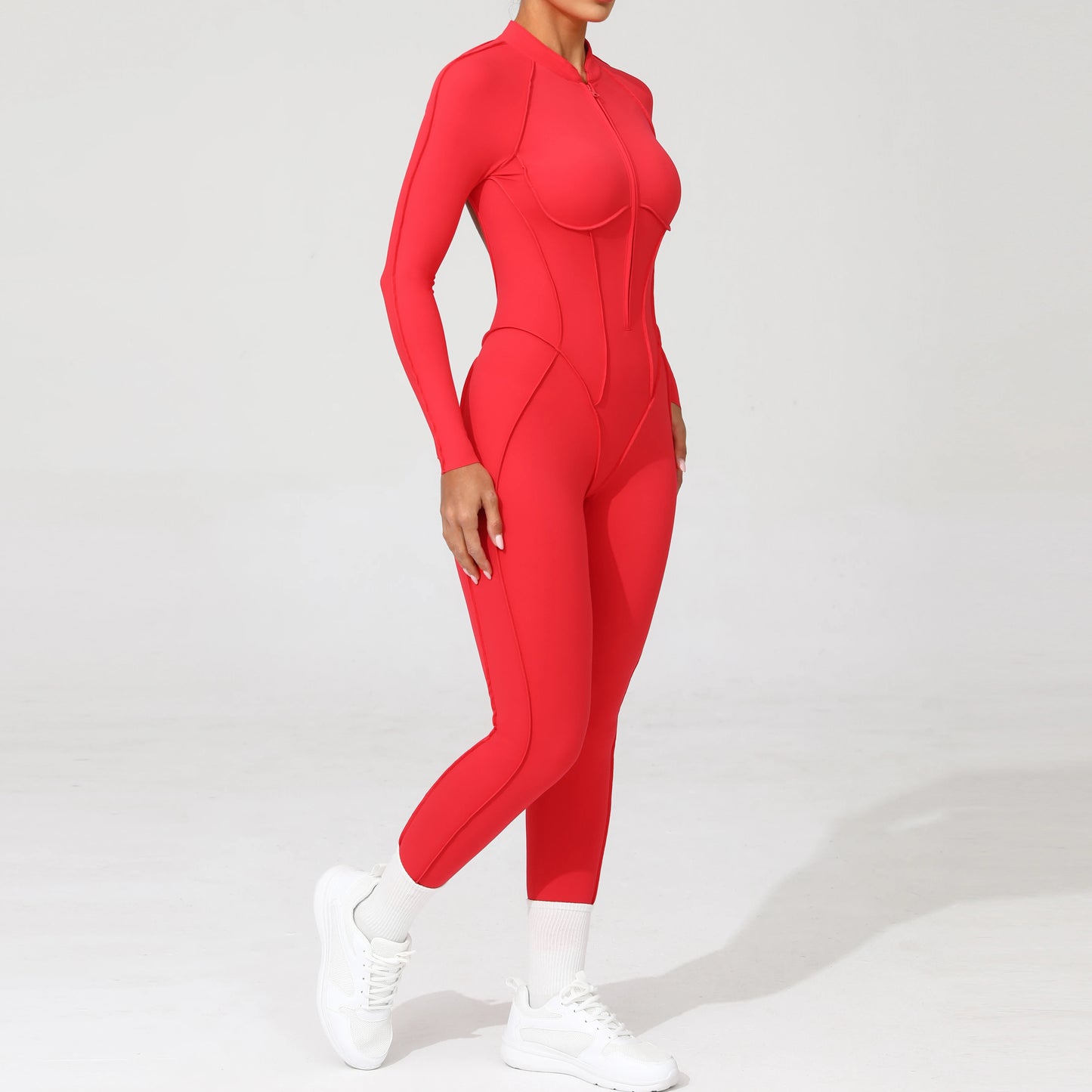 Yoga Fitness Overalls Jumpsuit Gym Stretch Leggings Jogging Anzug Top Push Up