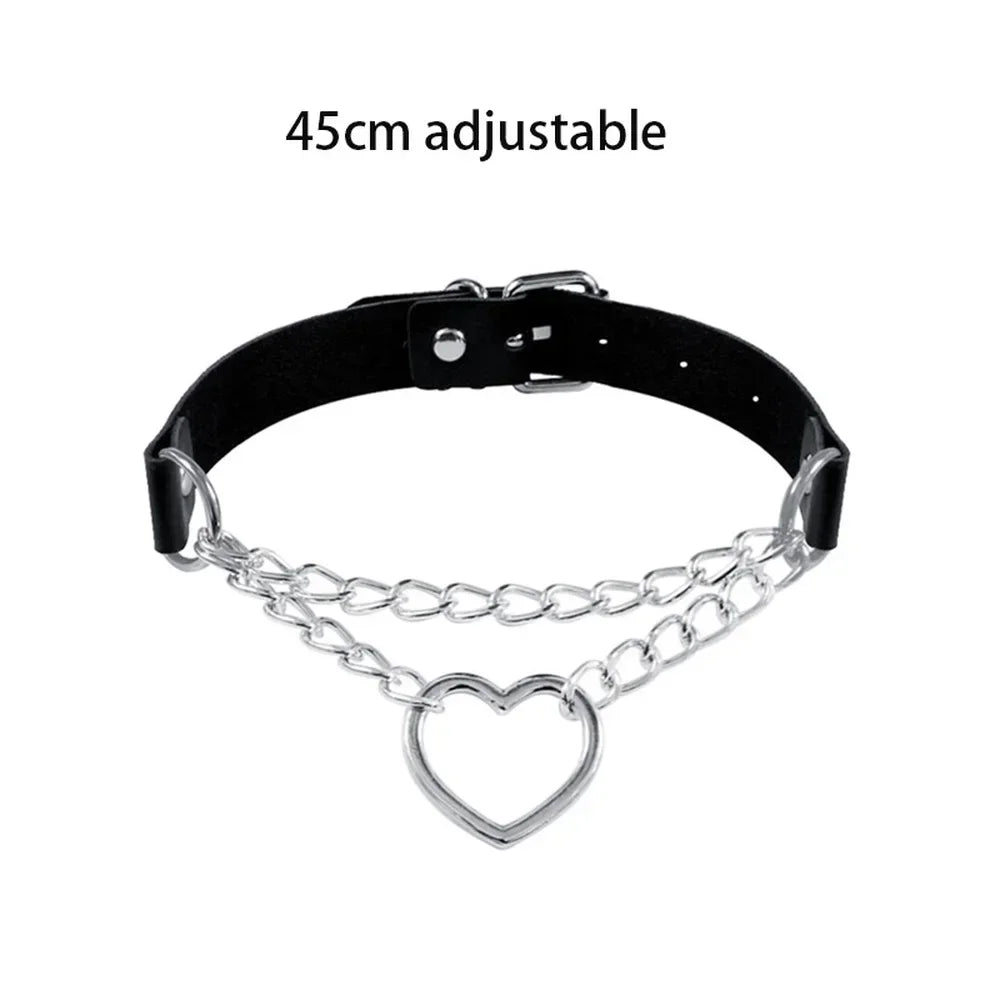 Sexy Halsband Harness Kette BH Gürtel  Punk Goth Frauen Bdsm Bondage Chocker