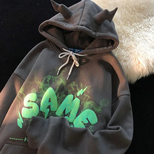 Kapuzenpullover Sweatshirt Hoodie Pulli Damen Kapuzenpulli Streetwear Pullover