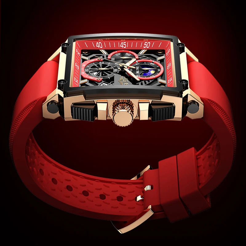 Orologio Uomo Quarzo Acciaio Inossidabile Orologio digitale Cronografo sportivo