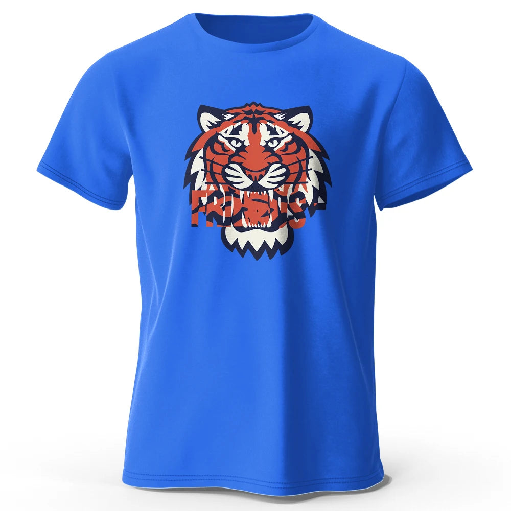 Männer T-Shirt Tiger Herrenmode Shirts Hemden Streetwear 100% Baumwolle Tank Top