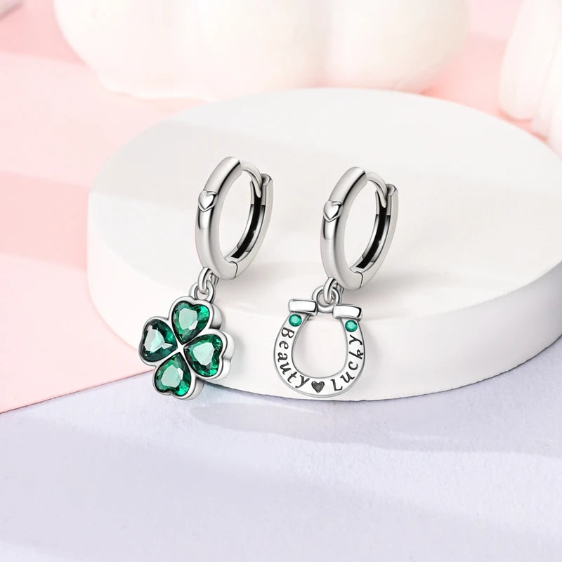 Orecchini a Cerchio in Argento 925 Sterling con Zirconi | Creole Brillantini