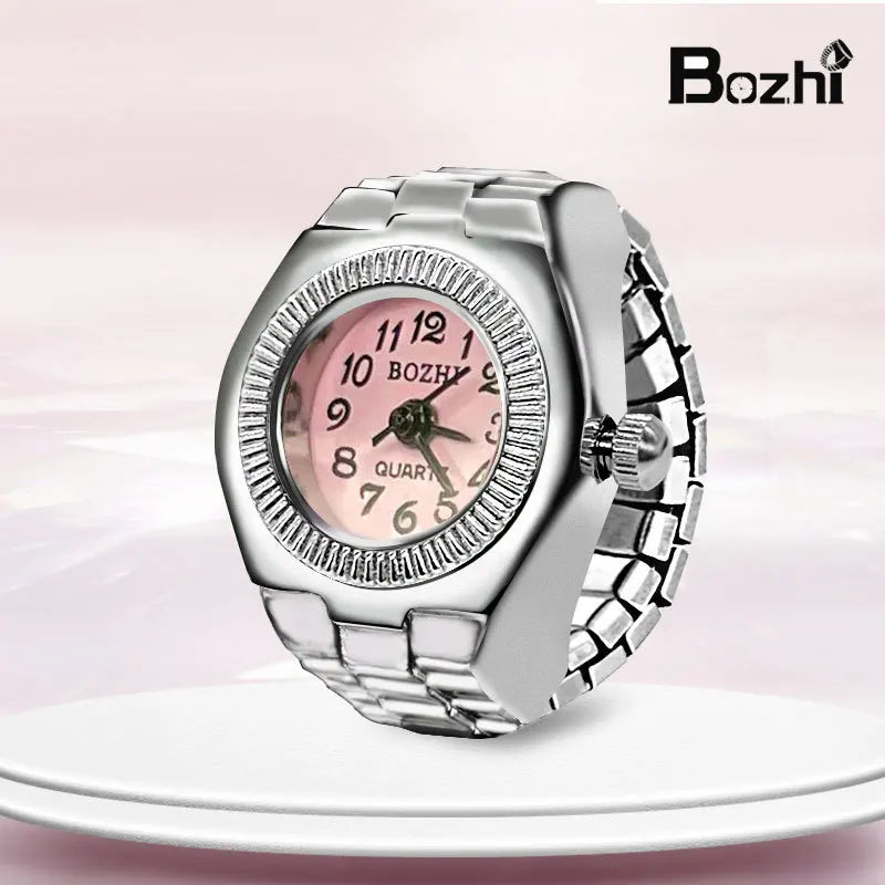 Fashion Fingeruhr Ringuhr Punk Finger Mini Uhr Quarzuhr Ring Herren Damen