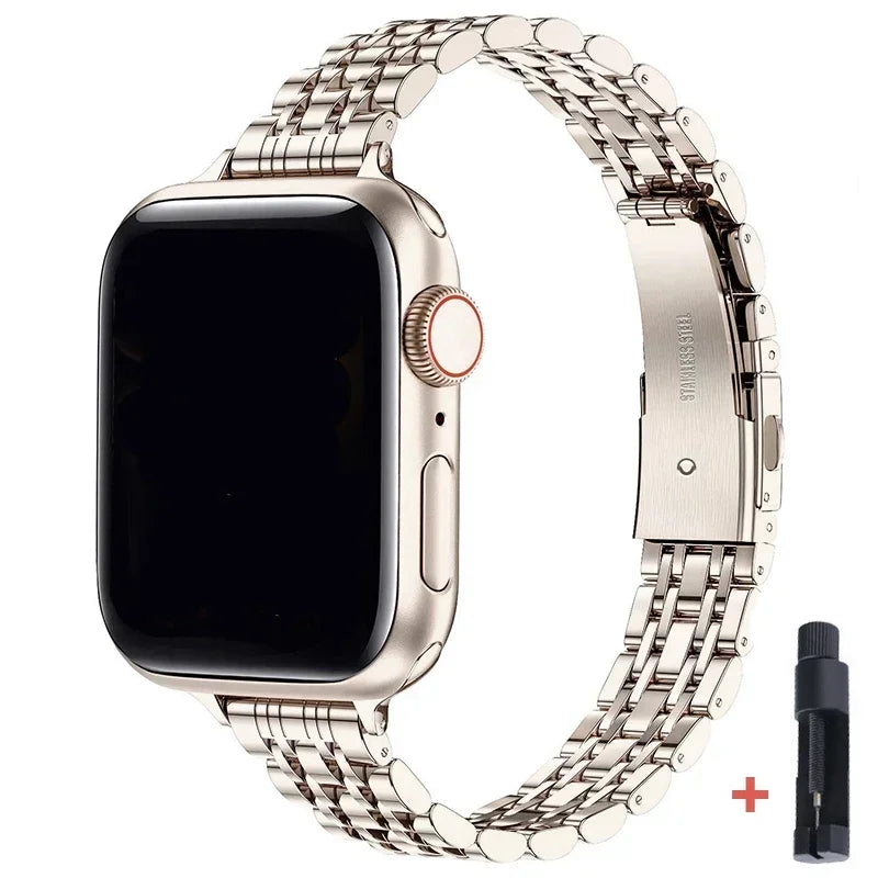 Edelstahl Armband fü Apple Watch Series 9 8 7 6 5 4 3 SE Ultra Sport Band iWatch