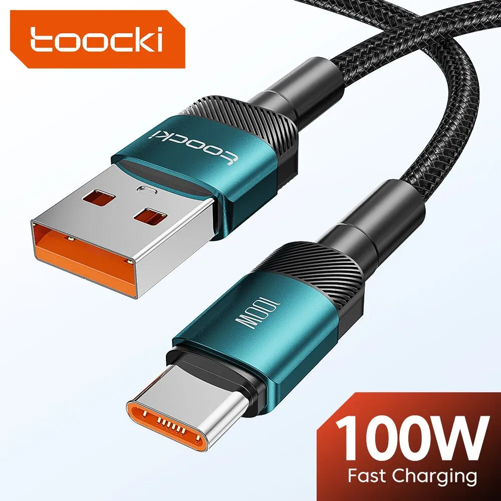 USB C Schnell Ladekabel 2m 100W LED Anzeige Datenkabel Für iPhone Samsung