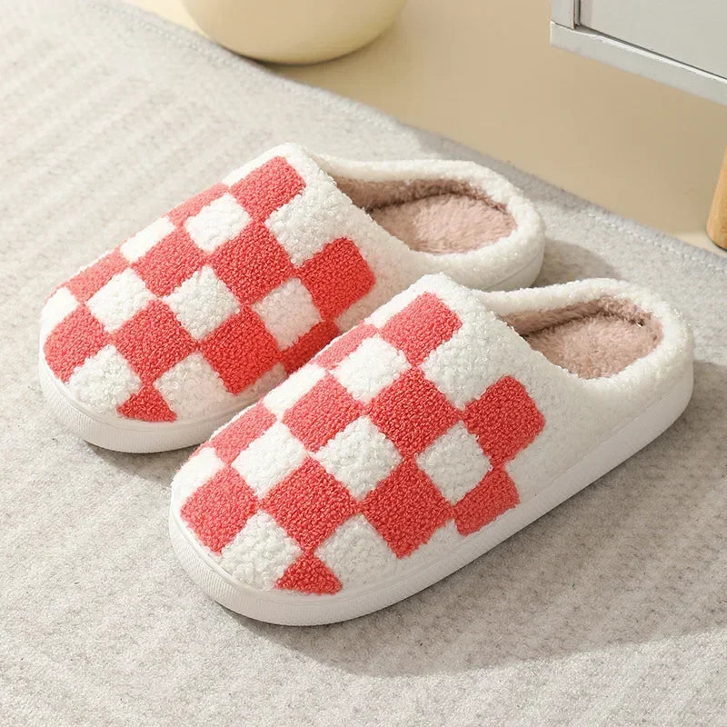 Damen Hausschuhe Pantoffeln Winterschuhe Plüsch Samt Slippers Wärme Gefütterte