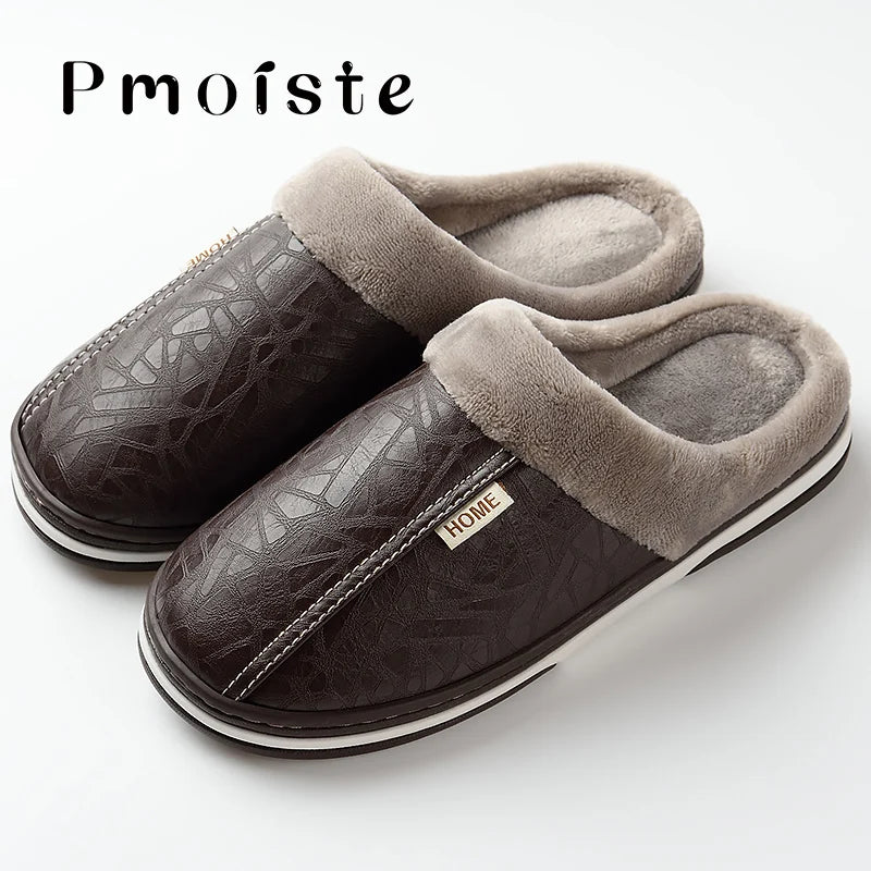 Herren Damen Hausschuhe Pantoffeln Winterschuhe Plüsch Slippers Wärme gefüttert