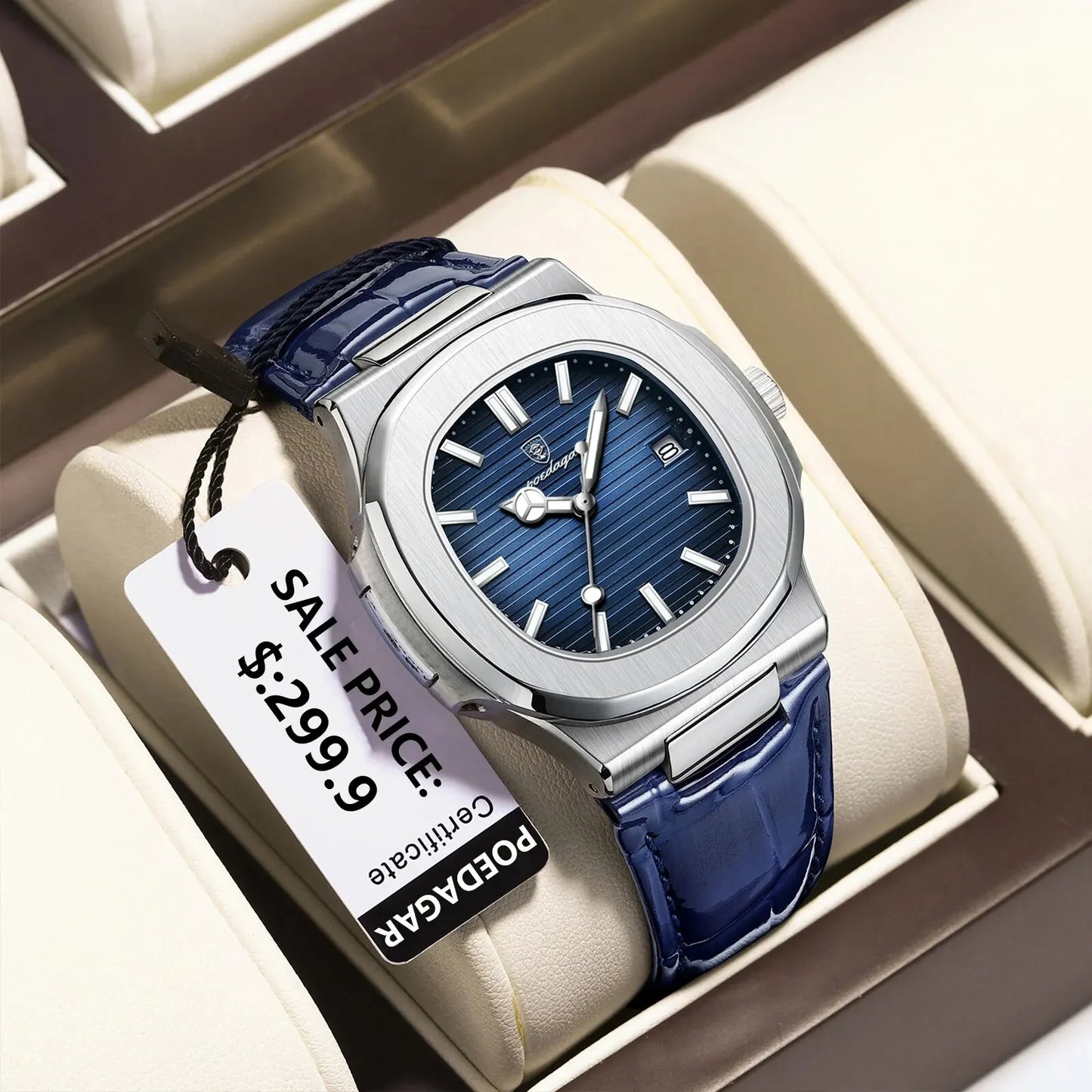 Herren Armbanduhr Silber Schwarz Edelstahl Quarzuhr Luxus Chronograph Business