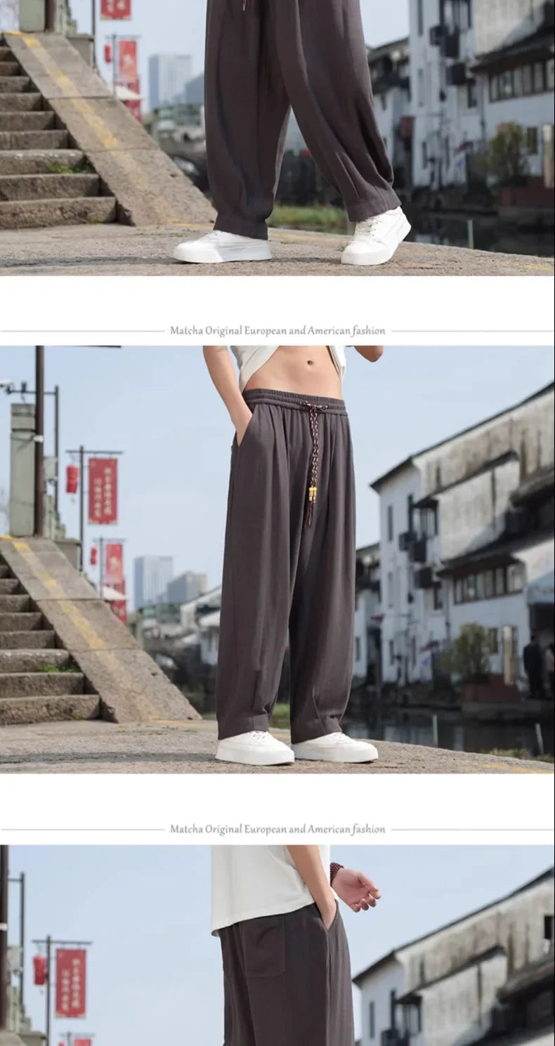 Männer Hose Haremshosen Pumphosen Pluderhosen Hosenrock Herrenrock Kilt Jogger