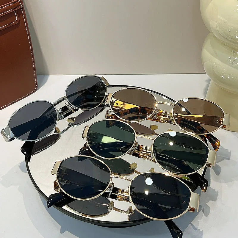 Damen Sonnenbrille Designer Luxus Brille Quadratische Übergröße Gläser Vintage