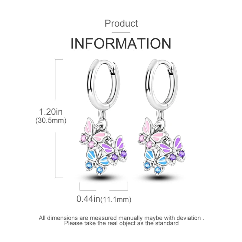 Orecchini a Cerchio in Argento 925 Sterling con Zirconi | Creole Brillantini
