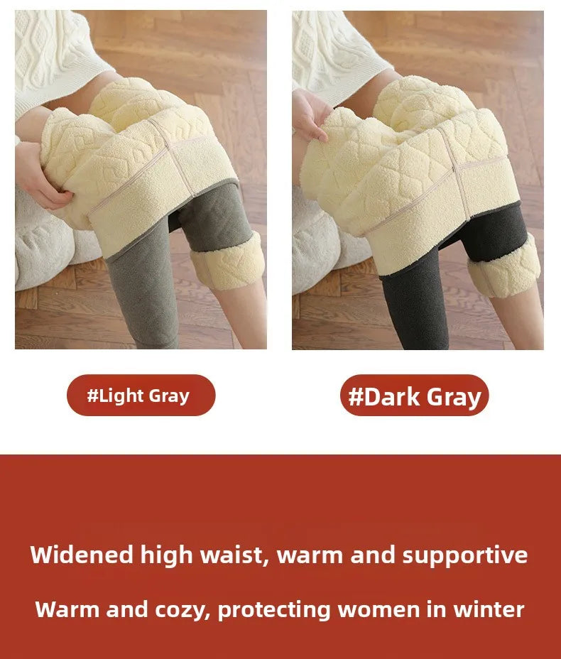 Frauen Hose Winter Leggins Warm Thermohose Innenfleece Leggings Strumpfhose