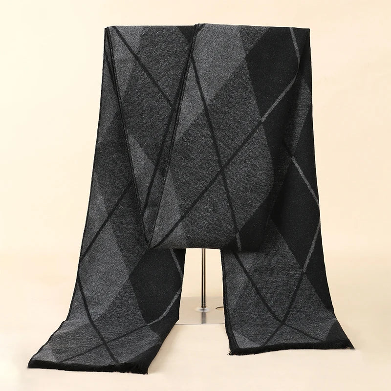 Herren Schal Winterschal Stola Schlauchschal Halstuch Wollschal Strickschal Loop