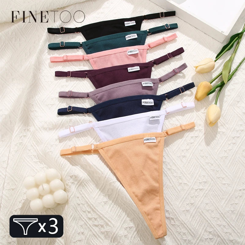 3Stk Frauen Tanga String Höschen Sexy Schlüpfer Slip Dessous Unterwäsche Panties