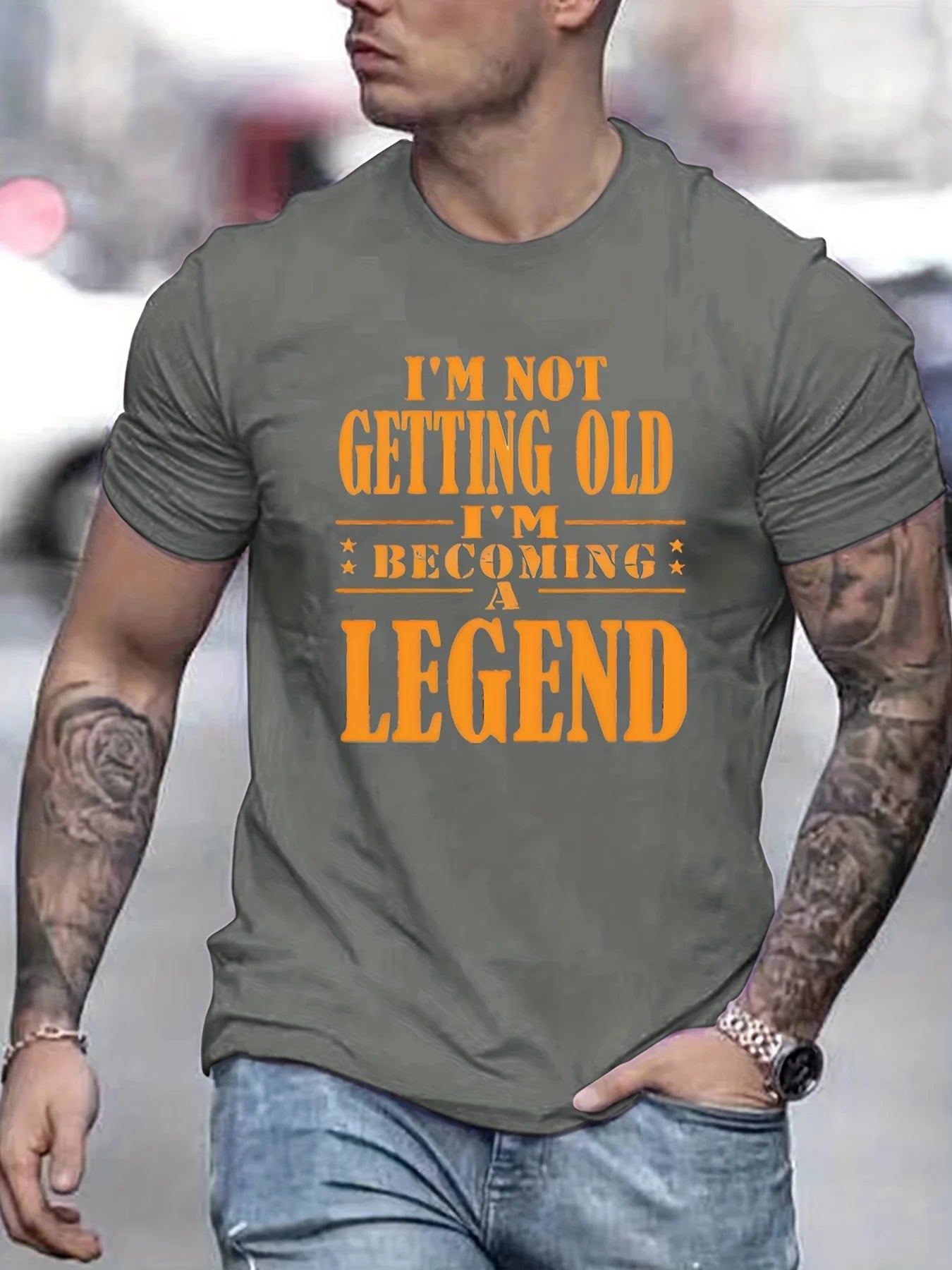 Männer T-Shirt Legend Herrenmode Shirts Hemd Streetwear 100% Baumwolle Tank Top