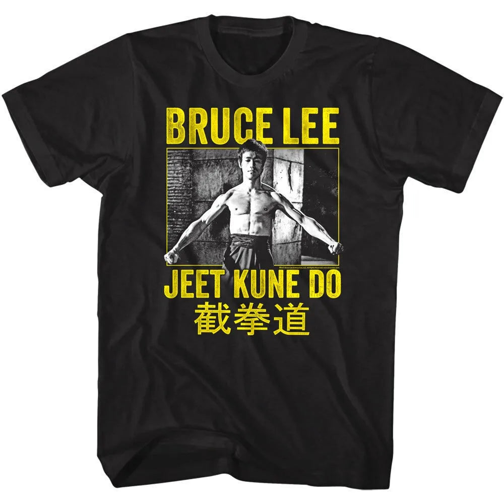 Herren Fashion Vintage Jeet Kune Do Kung Fu T-Shirt Rundhals Unisex Streetwear