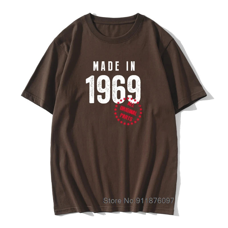 Herren T-Shirt Made In 1965 Shirt Unisex Streetwear Tank Top 100% Baumwolle