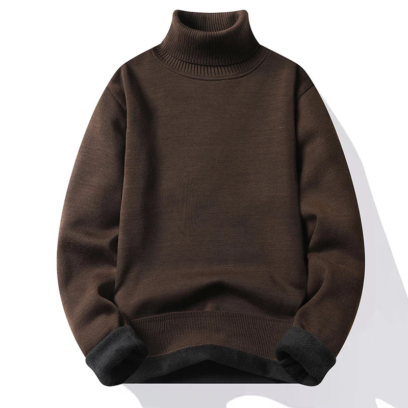 Herren Rollkragen Pullover Sweatshirt Leichter Pulli Sweater Shirt Langarmshirt