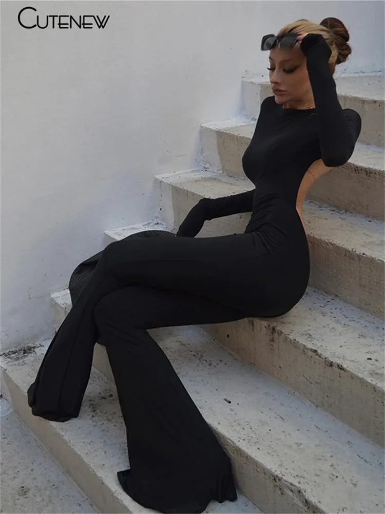 Damen Bodycon Overall Jumpsuit Streetwear Bodysuit Strampler Playsuit