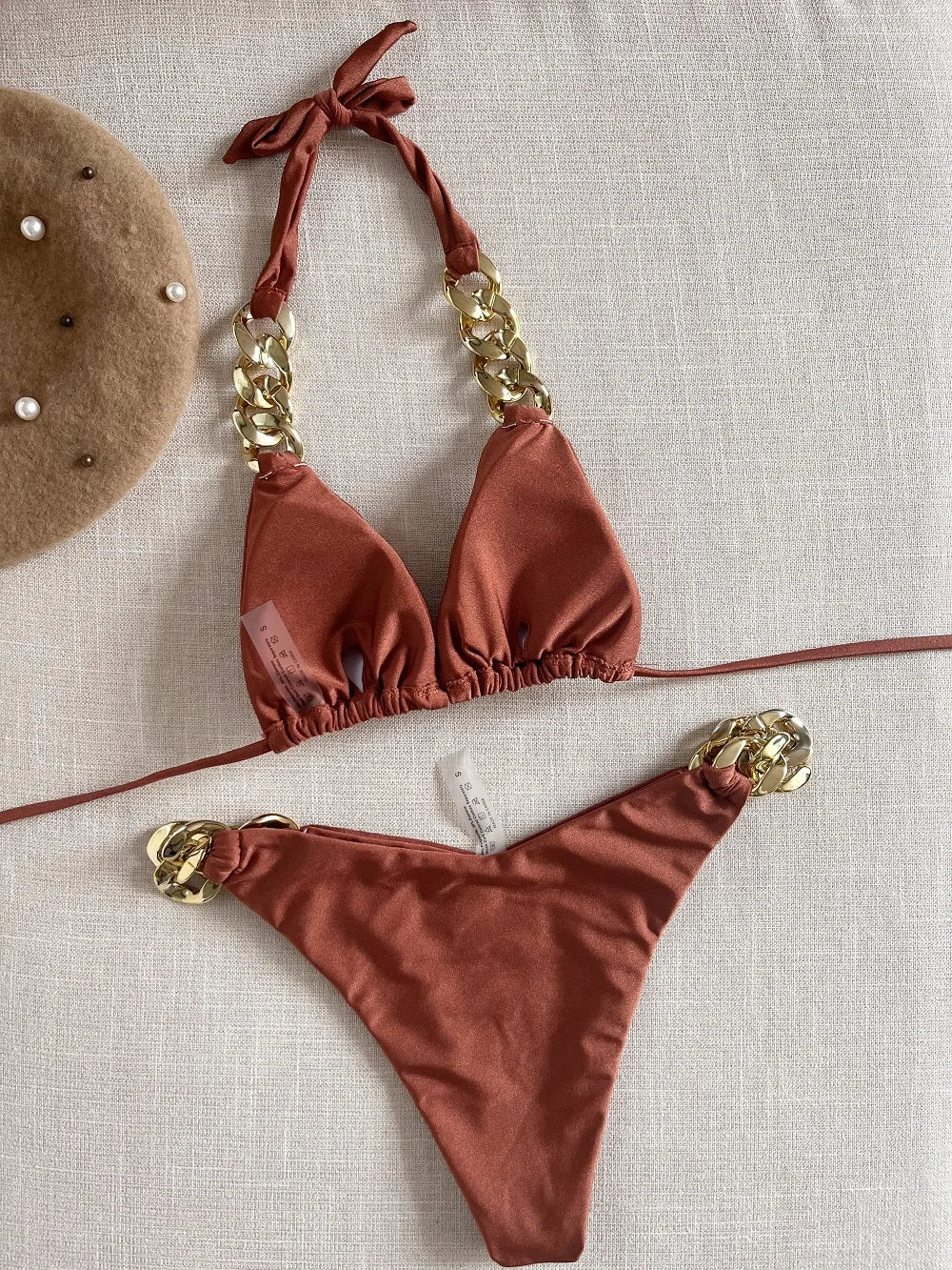 Frauen High Cut Bikini Set Sexy Push Up Badeanzug Damen Tanga Bademode Swimwear