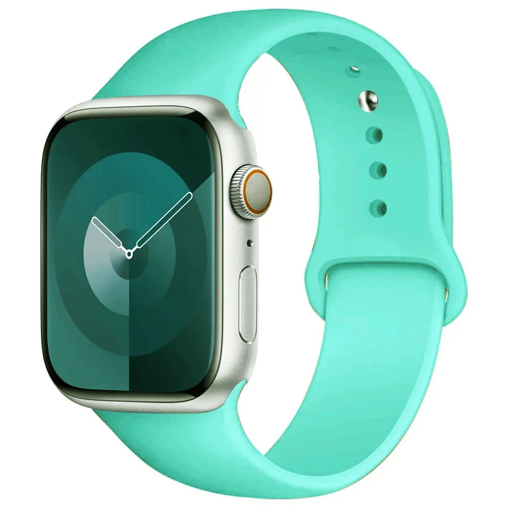 Silikon Armband für Apple Watch Series 9 8 7 6 5 4 3 SE Ultra Sport Band iWatch